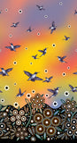 Hummingbirds - 45'' - 100% cotton
