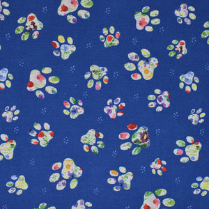 Unleashed (Floral Dog Paws) - 45" - 100% Cotton