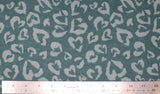 Heart Cheetah Print - 45" 100% cotton flannel