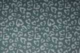 Heart Cheetah Print - 45" 100% cotton flannel