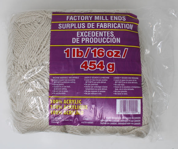 Chunky Yarn Mill Ends - 1lb Bag - 100% Acrylic