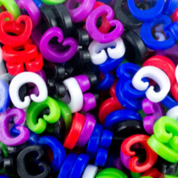 Rainbow Loom Assorted C-Clips - 300 pcs
