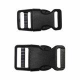 Contoured Parachute Buckles - 2ct Black - Unique Brand
