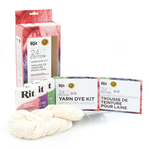 Fishermen's Wool Yarn Dye Kit - 100g + 3 Dyes - Lion Brand – Len's