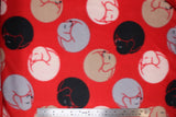 Assorted Dog Prints - 58" - 100% polyester fleece