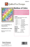 Rainbow of Colors - Quilting Pattern - Quilted Fox Designs
