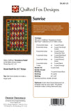 Sunrise Batiks - Quilting Pattern - Quilted Fox Designs