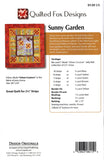 Sunny Garden - Quilting Pattern - Quilted Fox Designs