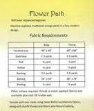 Flower Path - Quilting Pattern - Devoted Quilter