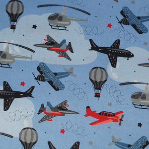 Dig Multi Airplanes - 44/45" - 100% Cotton