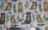 Assorted Dog Prints - 58" - 100% polyester fleece