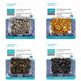 Double Cap Rivets - 24ct - Unique Brand