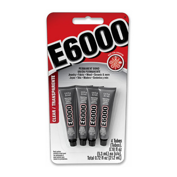 E6000 - Craft Adhesive - 5.3mL 4 pack