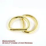 D-rings: (4 Pack) - 1" (25mm)