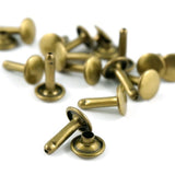 Double-Cap Rivets - Large (9 mm Cap x 10 mm Post)