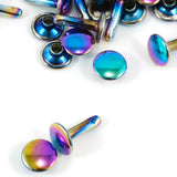 Double-Cap Rivets - Large (9 mm Cap x 10 mm Post)