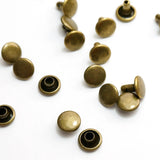 Double-Cap Rivets - Medium (9 mm Cap x 8 mm Post)
