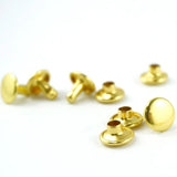 Double-Cap Rivets - Small (8 mm Cap x 6 mm Post)