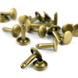 Double-Cap Rivets - X-Large (9 mm Cap x 12 mm Post)