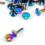 Double-Cap Rivets - X-Large (9 mm Cap x 12 mm Post)