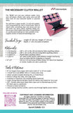 The Necessary Clutch Wallet - Paper Pattern
