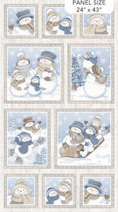 Snow Much Fun - 43" - 100% cotton flannel