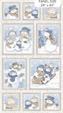 Snow Much Fun - 43" - 100% cotton flannel