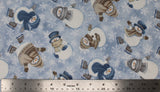 Snow Much Fun - 43" - 100% cotton flannel