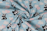 Floating Panda - 45" - 100% cotton flannel