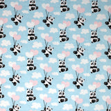 Floating Panda - 45" - 100% cotton flannel