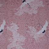 Floral Design with Crane - 43/44" - 100%  cotton flannel