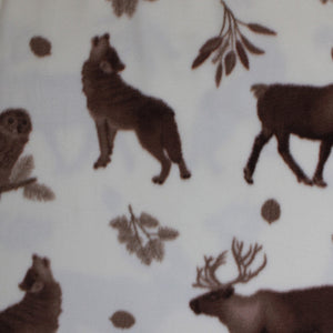 Forest Animals Fleece Print - 60" - 100% polyester