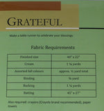 Greatful - Table Runner Pattern - Devoted Quilter