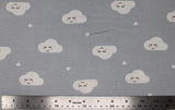 Happy Clouds - 45" - 100% cotton flannel