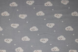 Happy Clouds - 45" - 100% cotton flannel