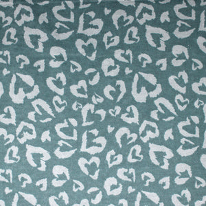 Heart Cheetah Print - 45" 100% cotton flannel