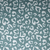 Heart Cheetah Print - 45" 100% cotton flannel