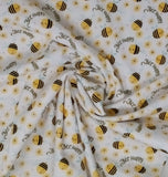 Happy Bee - 42" - 100% Cotton Flannel