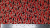 Multi Metallic Christmas Trees - 44/45'' - 100% cotton
