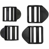 Ladderlock Buckles Plastic - 2ct Black - Unique Brand