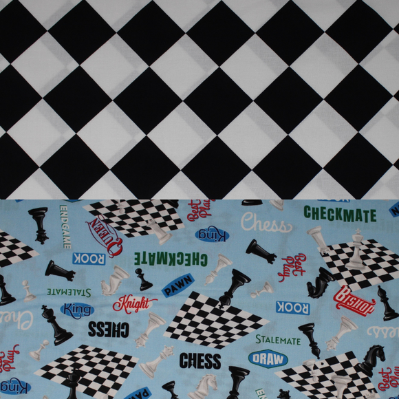 Let's Play Chess - 45'' - 100% cotton