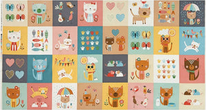 Cool Cats - 24'' x 44'' - 100% cotton