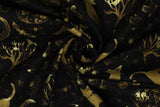 Halloween Metallic Gold Print - 45'' - 100% cotton