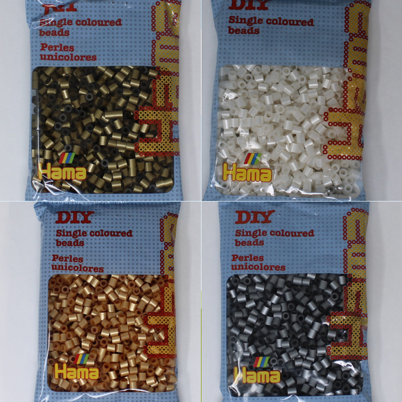 Metallic Perler Beads - 1000 Bead Bag