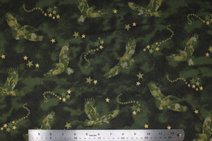 Army Green Eagles - 44" - 100% cotton