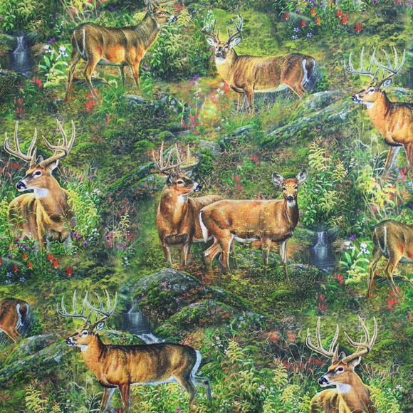 North American Wildlife - 45'' - 100% cotton
