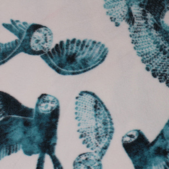 Owls In Flight Fleece Print - 60