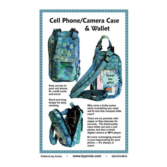 Cell Phone/Camera Case & Wallet - Bag Pattern - by annie