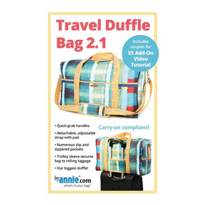 Travel Duffle Bag 2.1 - Bag Pattern - by annie