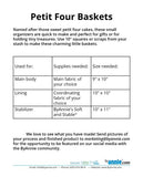 Petit Four Baskets - Basket Pattern - by annie